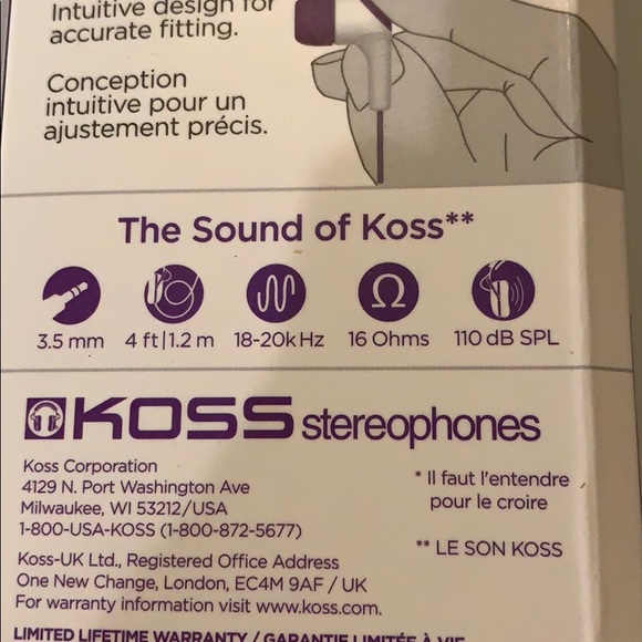 New - Koss in-ear buds - Picture 5 of 5